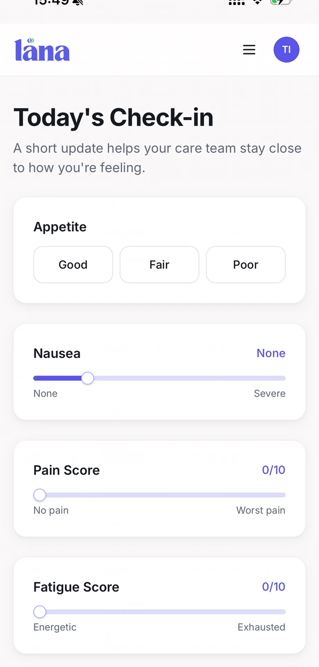 A short daily check-in keeps the care team close