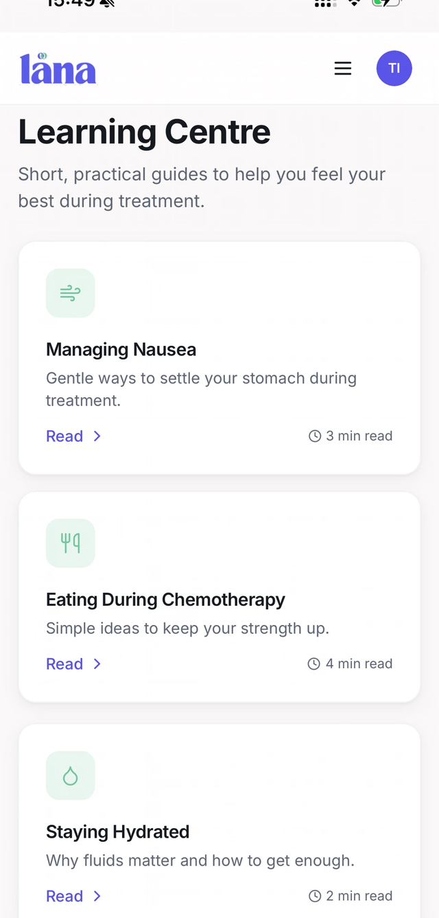 Learning centre with practical treatment guides