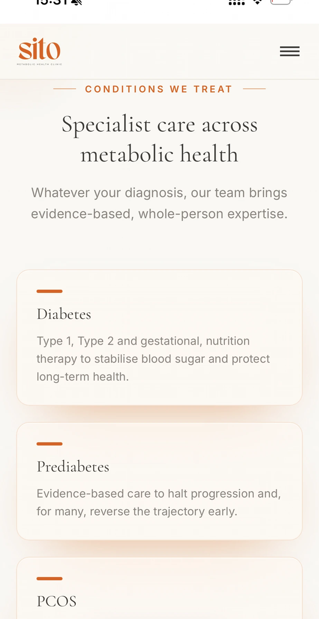 Specialist care across metabolic health